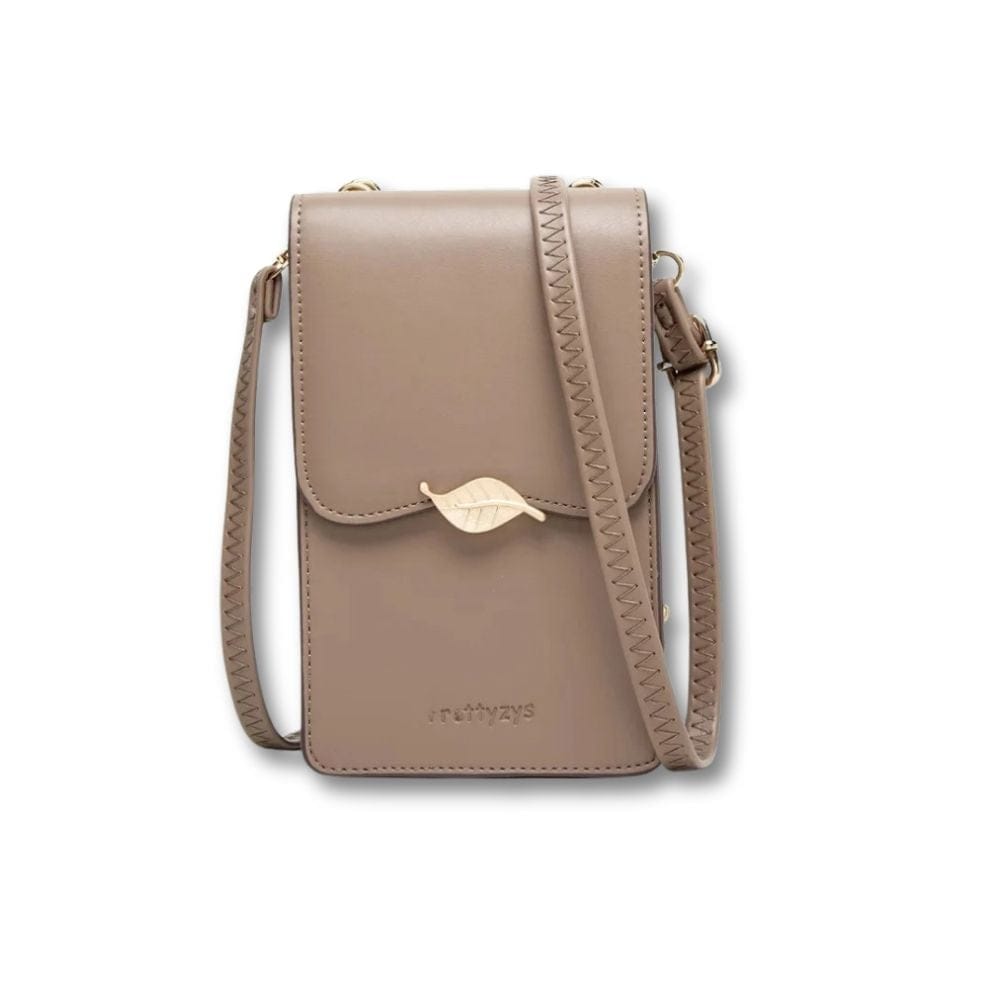 Sacoche à Bandoulière Femme en Cuir | Wiona Café / Cuir
