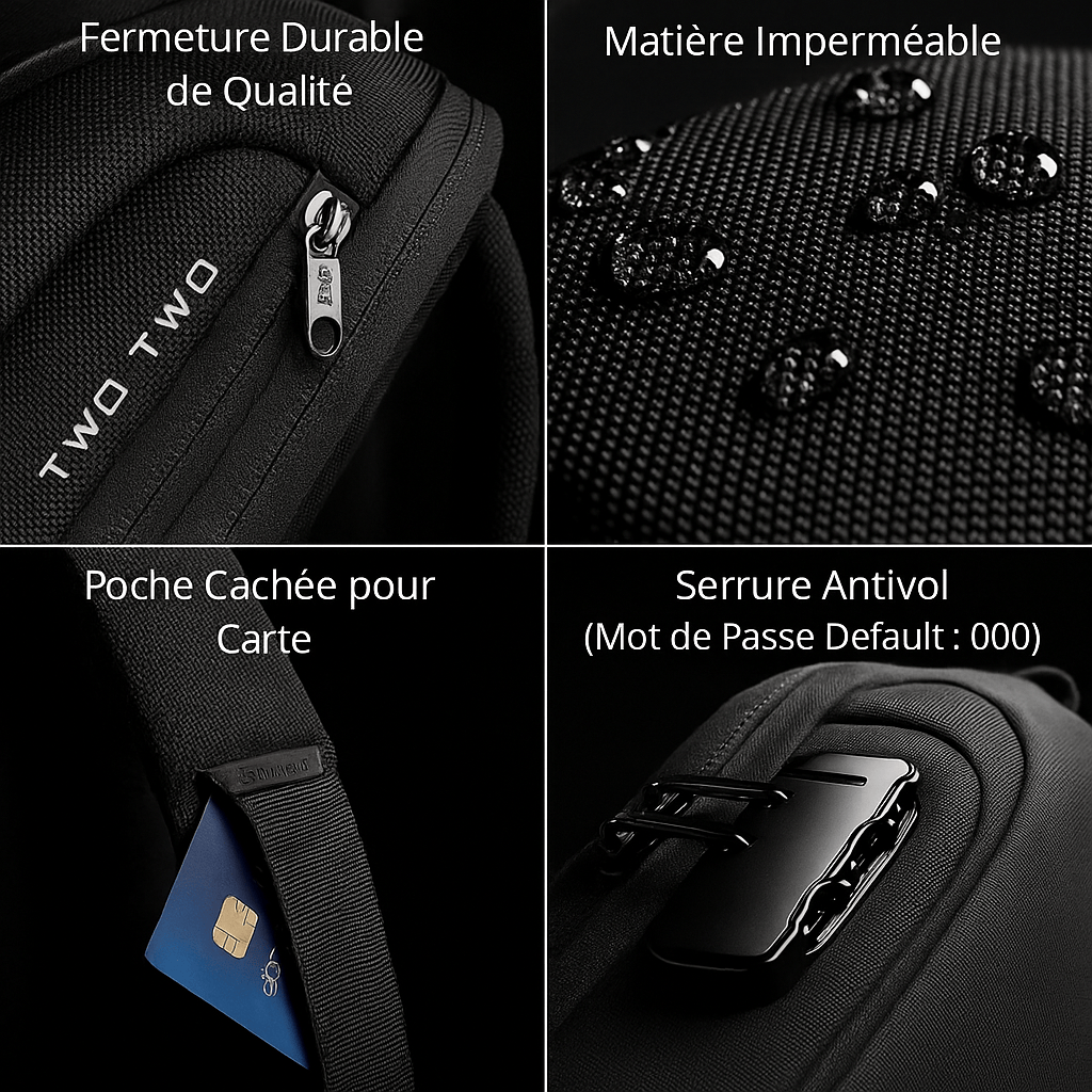 Sacoche à Bandoulière USB | Eddy