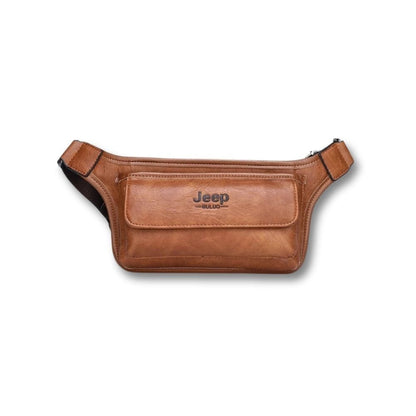 Sacoche Banane en Cuir | Jeep 3 coloris Orange / Cuir
