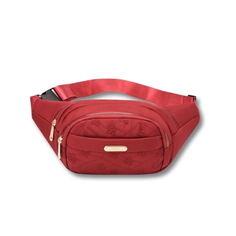 Sacoche Banane Femme en Tissu | Louna Rouge