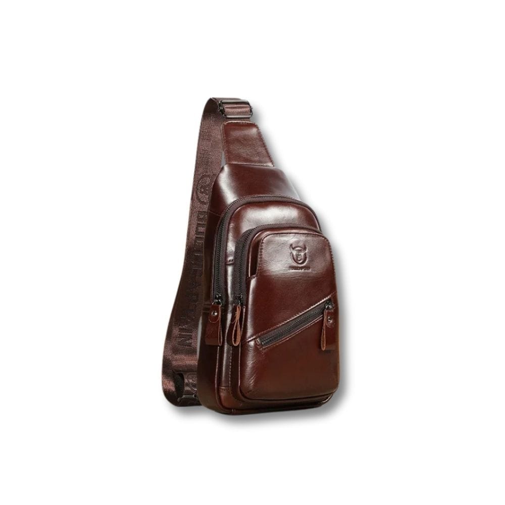 Sacoche Bandoulière Homme Cuir | Baltik Marron