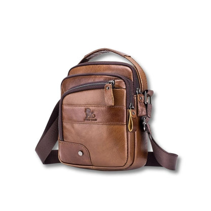 Sacoche Bandoulière Homme Cuir Vintage | Calen Marron