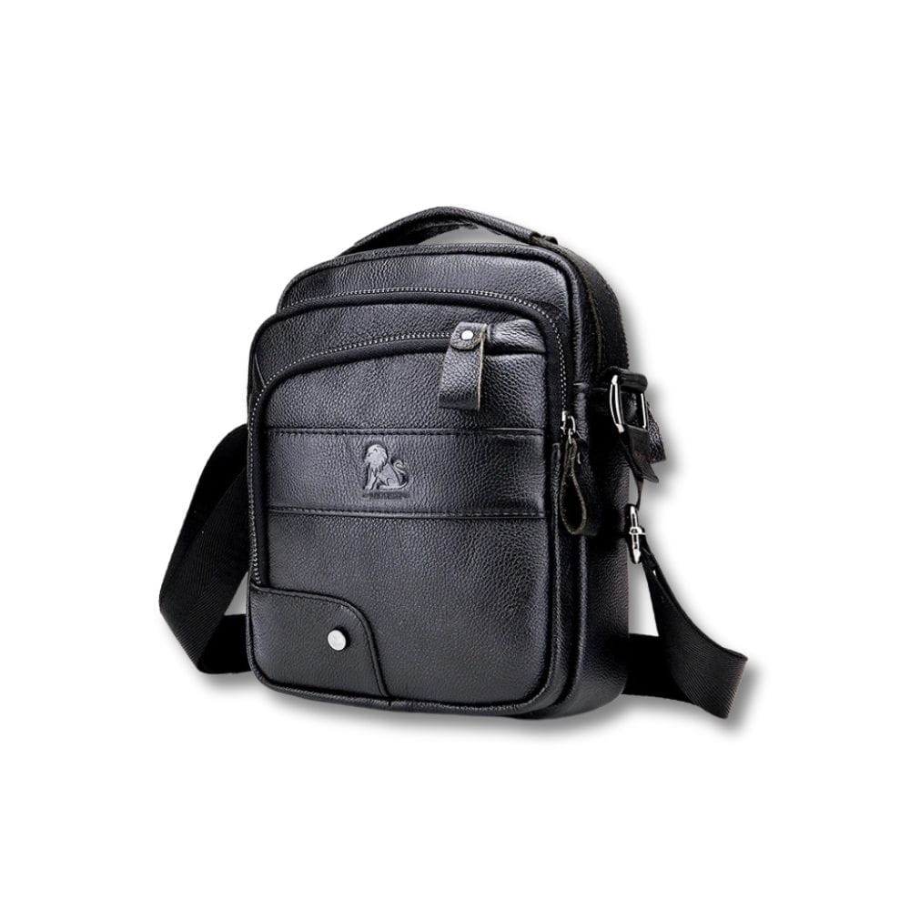 Sacoche Bandoulière Homme Cuir Vintage | Calen Noir