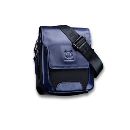 Sacoche Bleu Cuir et Tissu | Nohr Blue / Cuir / Tissu