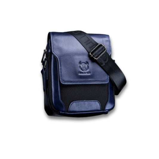 Sacoche Bleu Cuir et Tissu | Nohr Blue / Cuir / Tissu