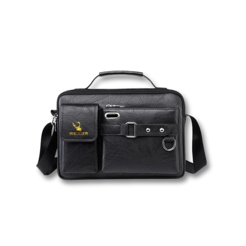 Sacoche Cartable | Jorn Noir / cuir