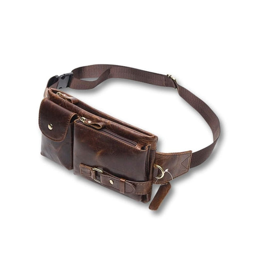Sacoche Ceinture Cuir Marron | Wyler Marron / Cuir