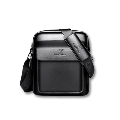 Sacoche Cuir Bandoulière | Eronis Black / Cuir