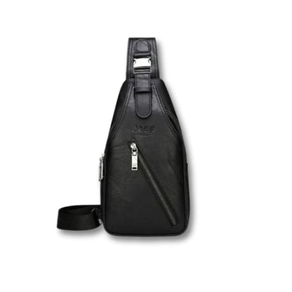 Sacoche Cuir Homme Marron | Jeep Buluo Noir / Cuir