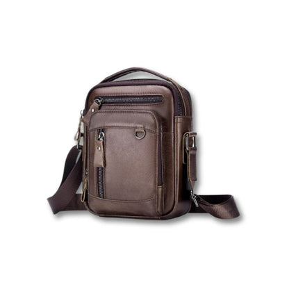 Sacoche Cuir Homme | Nomade Marron / Cuir