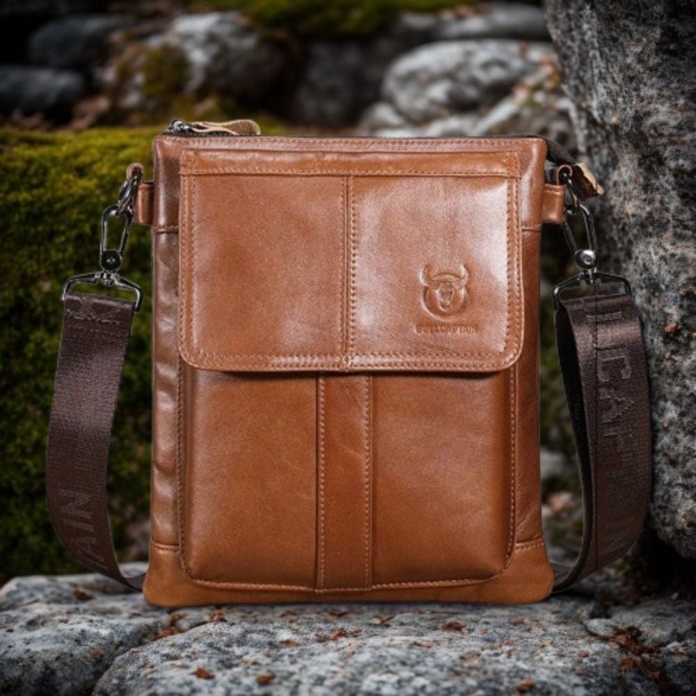Sacoche Cuir Marron Homme | Captain