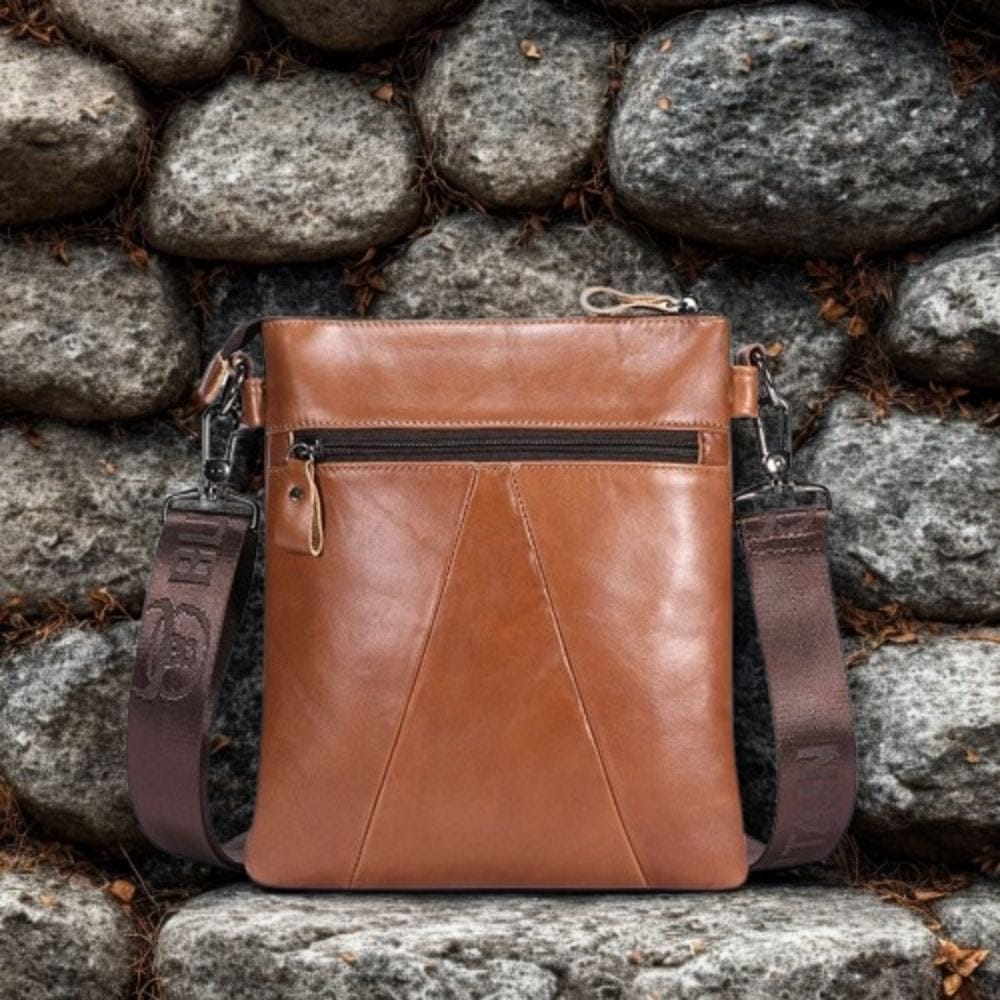 Sacoche Cuir Marron Homme | Captain