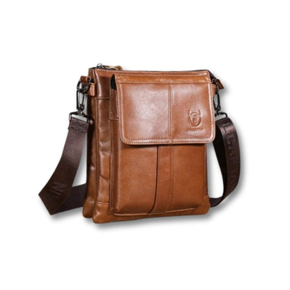 Sacoche Cuir Marron Homme | Captain Marron / Cuir