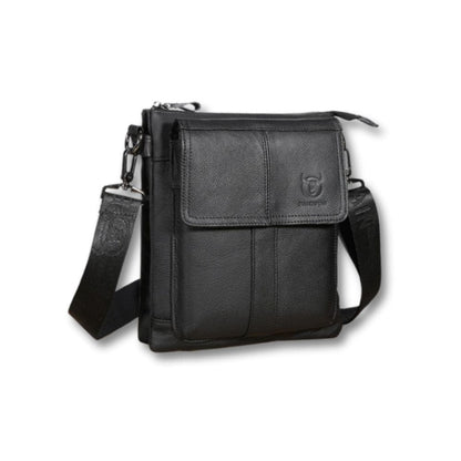 Sacoche Cuir Marron Homme | Captain Noir / Cuir