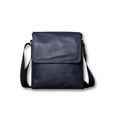Sacoche Cuir Noir | Halden Bleu / Cuir