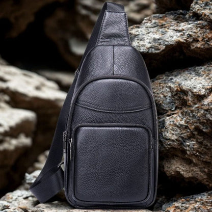 Sacoche Cuir Noir Homme | Néo Noir / Cuir