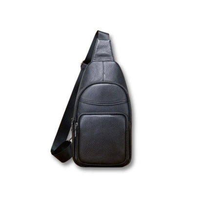 Sacoche Cuir Noir Homme | Néo Noir / Cuir