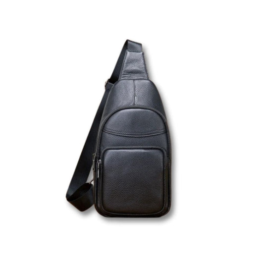 Sacoche Cuir Noir Homme | Néo Noir / Cuir
