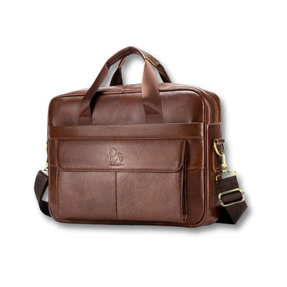 Sacoche Cuir Ordinateur Homme | Faren Brun / Cuir