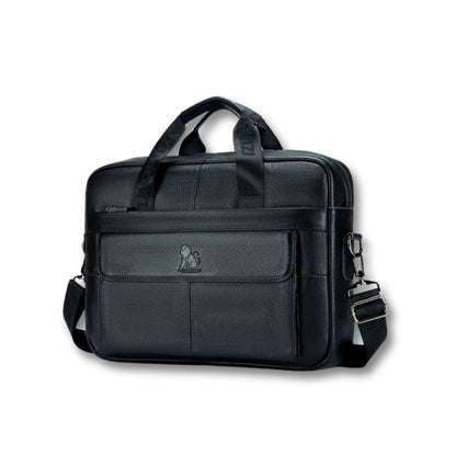 Sacoche Cuir Ordinateur Homme | Faren Noir / Cuir