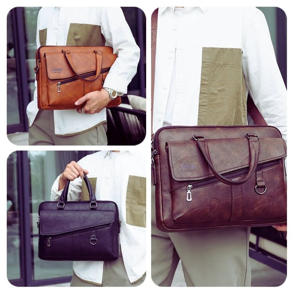 Sacoche Cuir Porte Documents ordinateur | Jeep