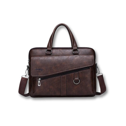 Sacoche Cuir Porte Documents ordinateur | Jeep Brun / Cuir
