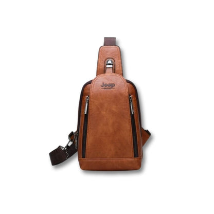 Sacoche Cuir Souple | Cael  Kaki / Cuir