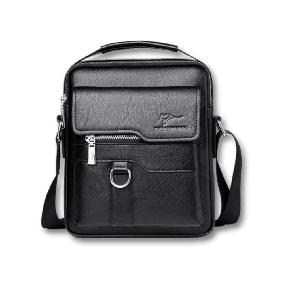 Sacoche Cuir Vintage | Kangaroo Noir / Cuir