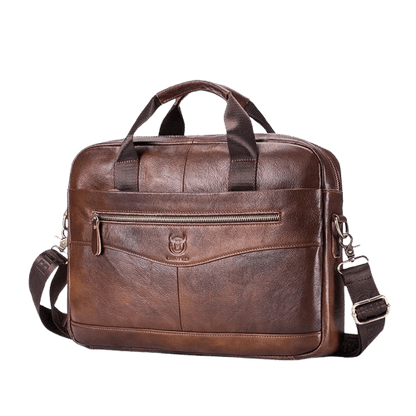 Sacoche de Travail Homme en Cuir | Terra Marron / Cuir