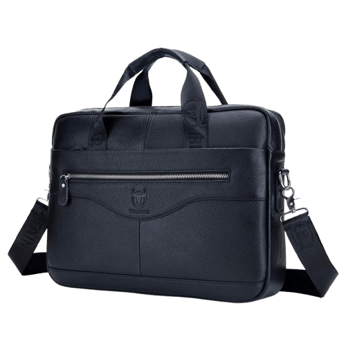 Sacoche de Travail Homme en Cuir | Terra Noir / Cuir