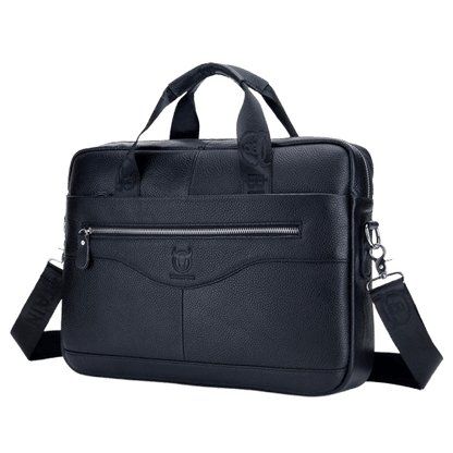 Sacoche de Travail Homme en Cuir | Terra Noir / Cuir