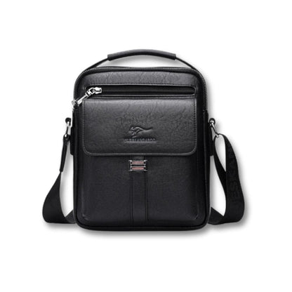 Sacoche en Cuir Homme | Vento Marron/Noir Noir / Cuir