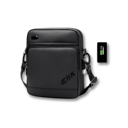 Sacoche Etanche Noire USB | Ryven Luxury Black / Nylon