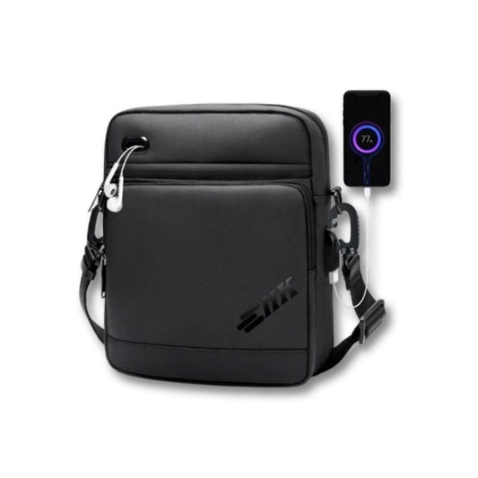 Sacoche Etanche Noire USB | Ryven Luxury Black / Nylon
