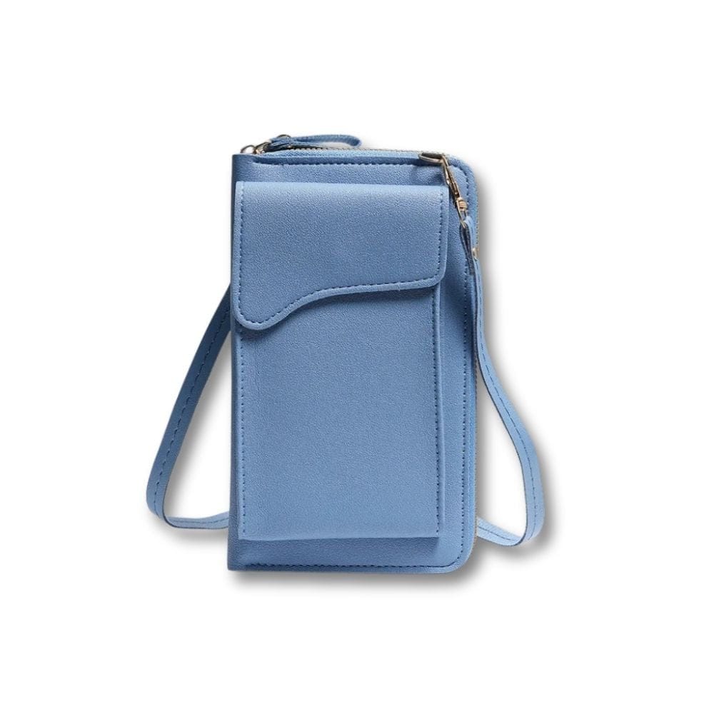 Sacoche Femme Bandoulière Cuir | Juna Bleu / Cuir