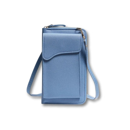 Sacoche Femme Bandoulière Cuir | Juna Bleu / Cuir