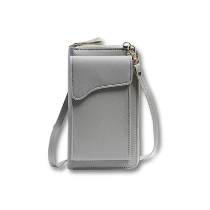 Sacoche Femme Bandoulière Cuir | Juna Gris / Cuir