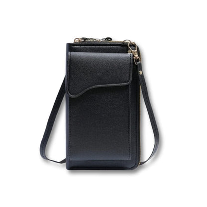 Sacoche Femme Bandoulière Cuir | Juna Noir / Cuir