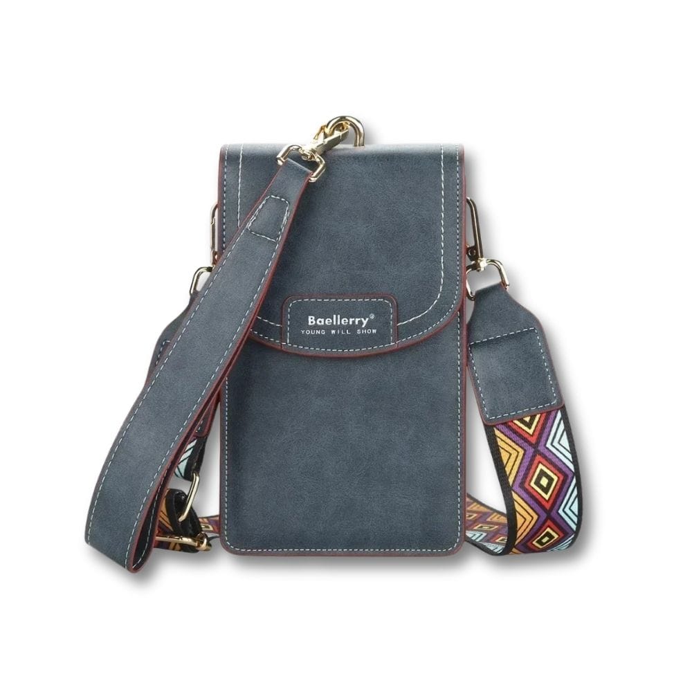 Sacoche Femme Cuir Souple | Aluna Bleu foncé