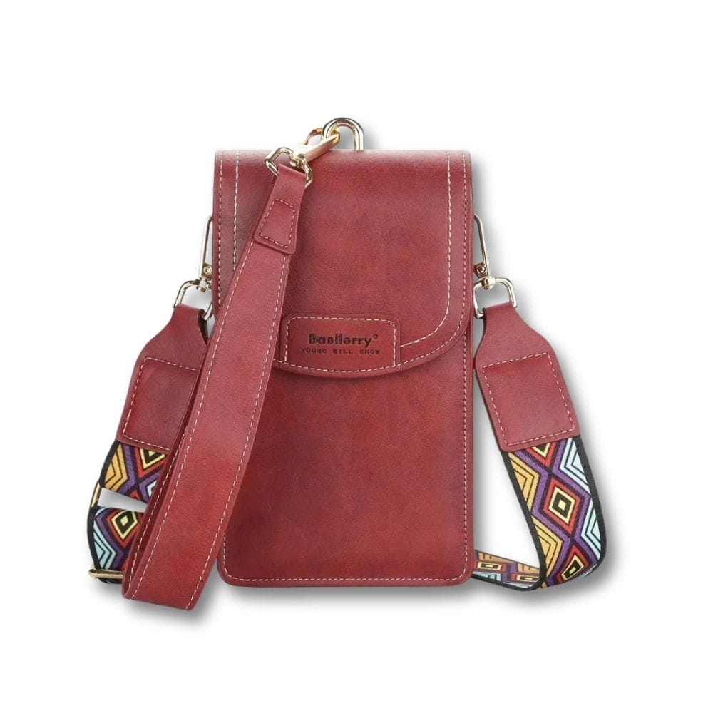 Sacoche Femme Cuir Souple | Aluna Rouge