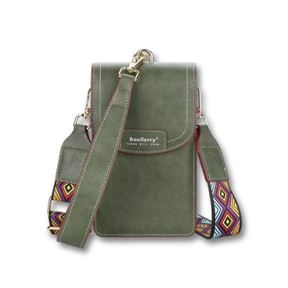 Sacoche Femme Cuir Souple | Aluna Vert