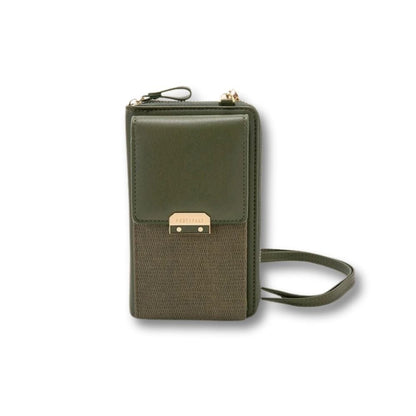Sacoche Femme Luxe | Paloma Vert / Cuir