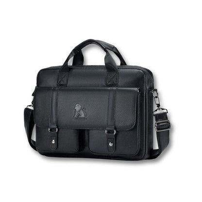 Sacoche Homme Cartable | Yoris Noir / Cuir