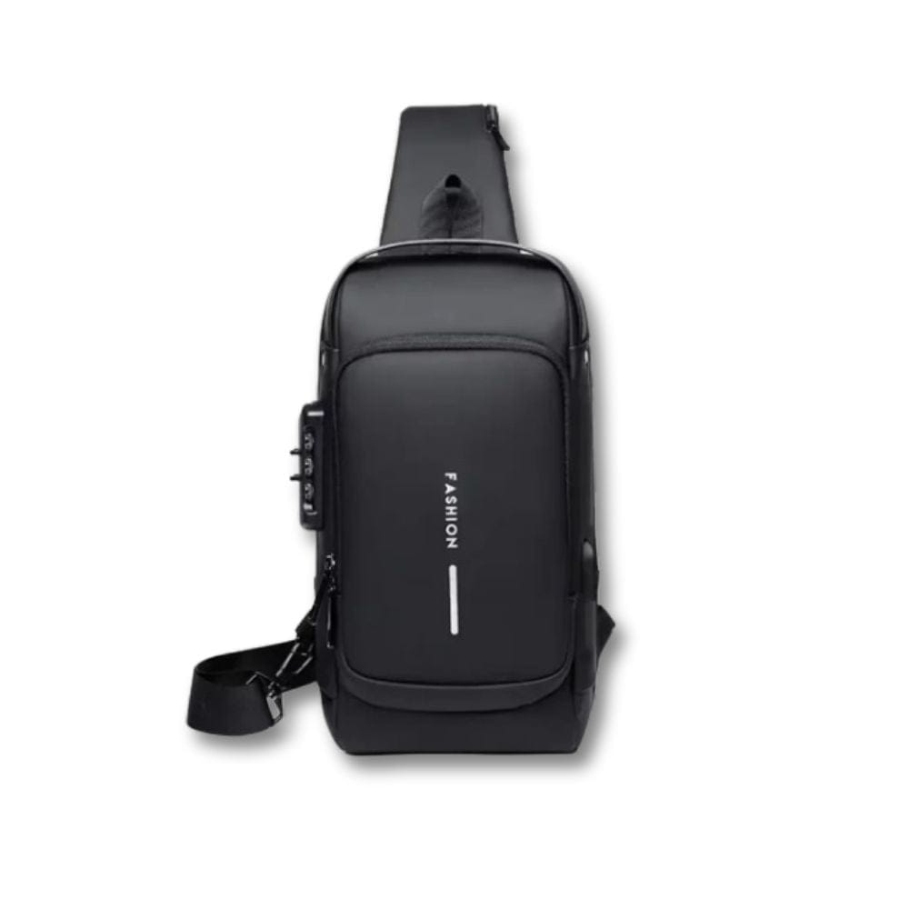 Sacoche Homme USB | Karl Noir / Nylon
