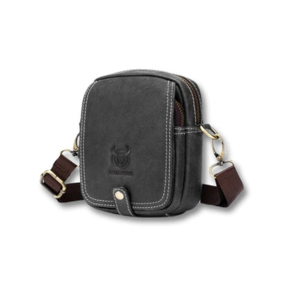 Sacoche Homme Vintage | Veyron Noir / Cuir
