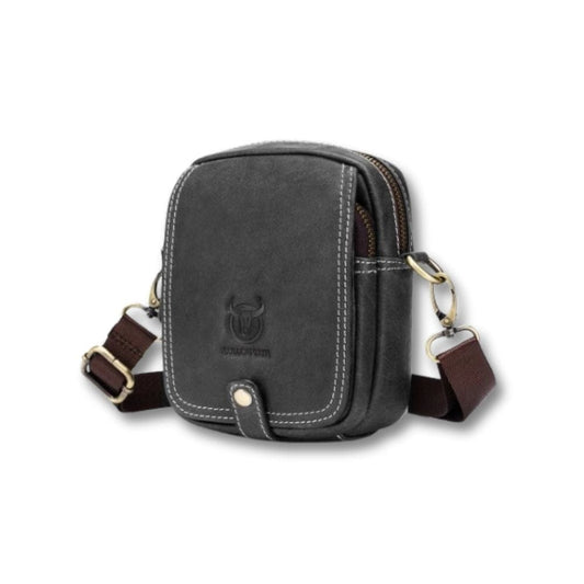 Sacoche Homme Vintage | Veyron Noir / Cuir