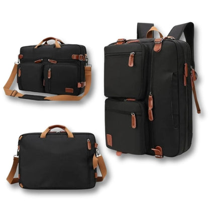 Sacoche Noir/Gris Homme Porte Documents |Zorian