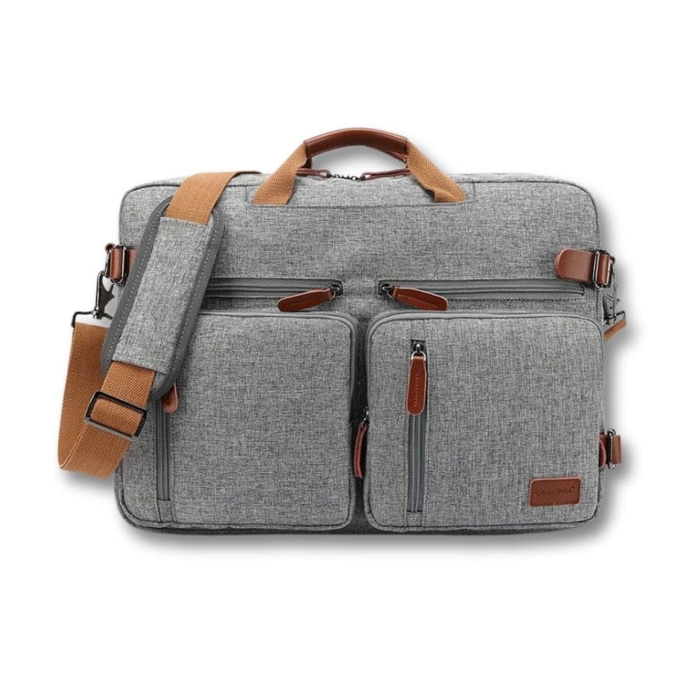 Sacoche Noir/Gris Homme Porte Documents |Zorian Gris / Nylon