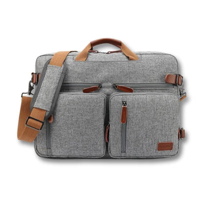 Sacoche Noir/Gris Homme Porte Documents |Zorian Gris / Nylon