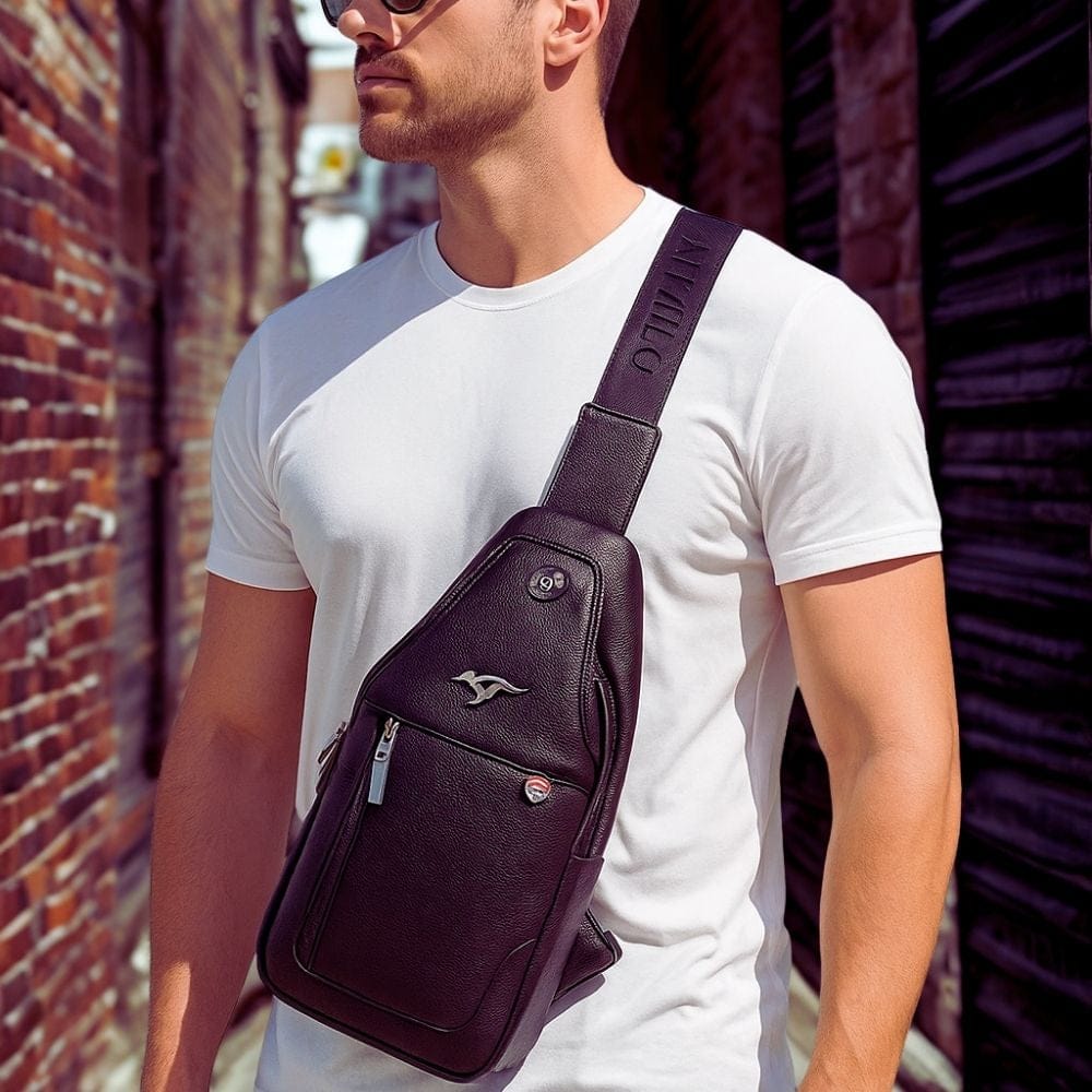 sacoche Noire Homme | Eron